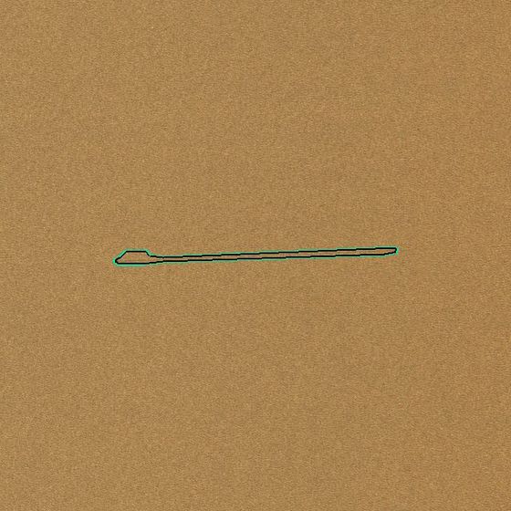 Weft-direction defect, 130 by 10 mm