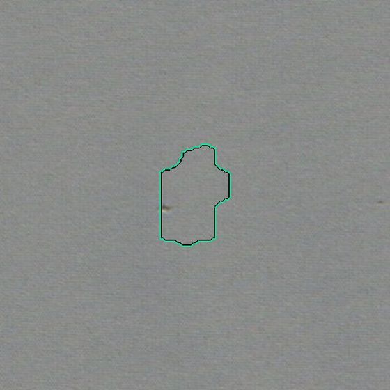 Hole, 10 by 15 mm