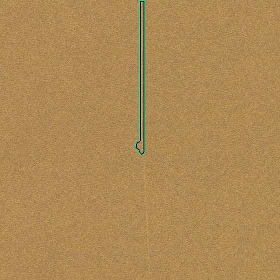 Warp-direction defect, 7 by 100 mm
