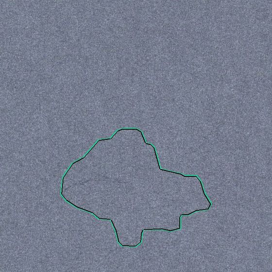 Abrasion, 54 by 46 mm